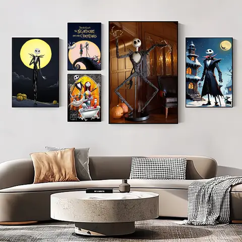 Classic Film The N-Nightmare B-Before Christmas Anime Figure Jack Classic Posters HD Wall Posters for Home Room Wall Decor