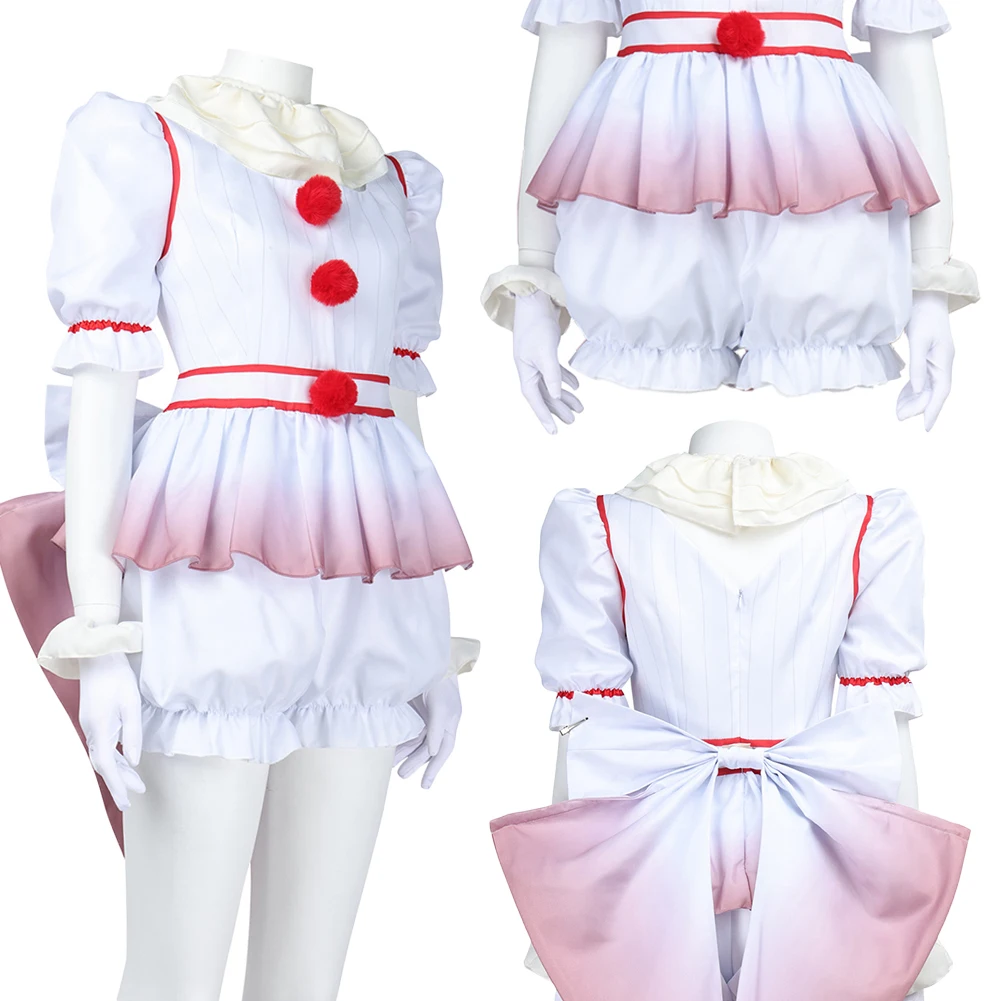 

Костюм для косплея Фантазия: Страшный клоун Пенни из фильма «Ужас» (Terrifier 2) – женский карнавальный наряд для Хэллоуина и вечеринок