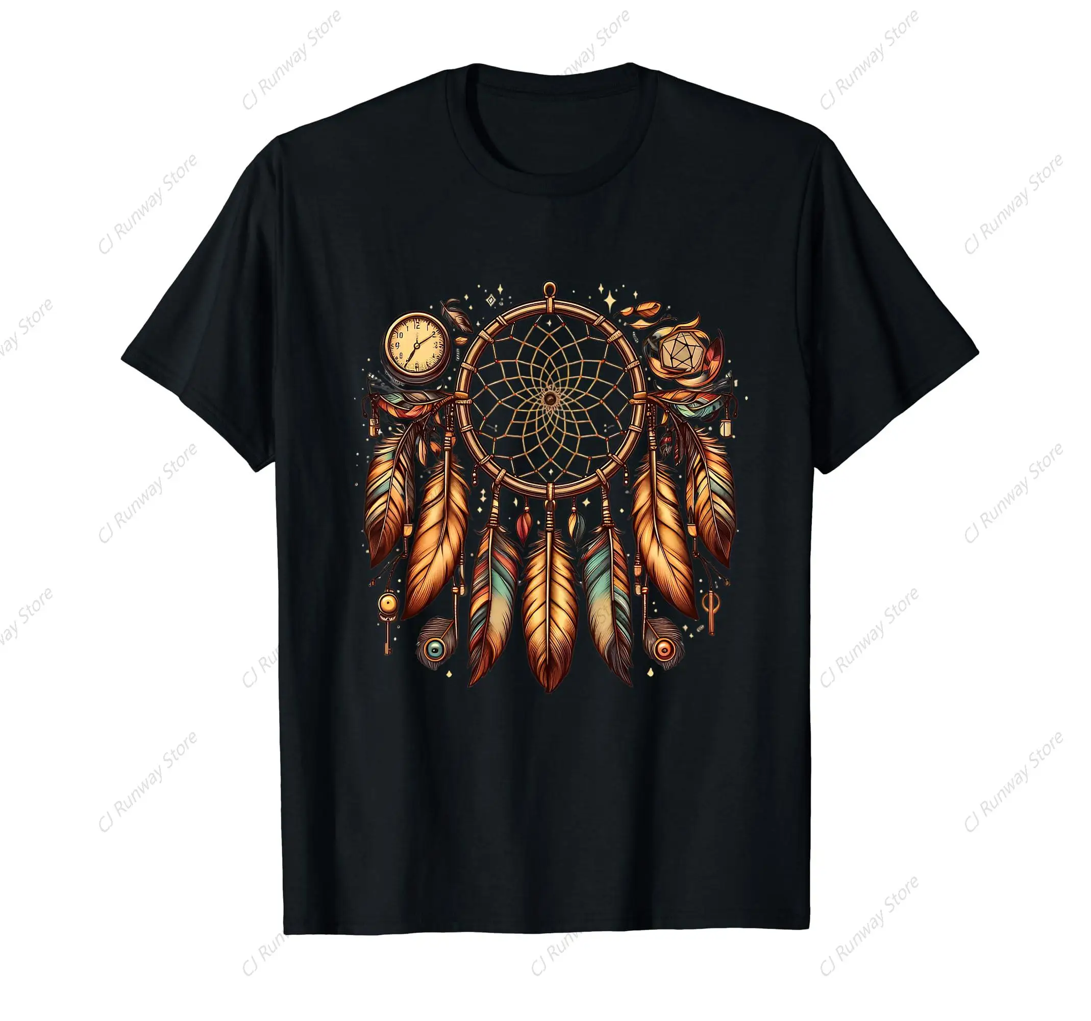 Dream Catcher Feathers Boho Native American Indian T-Shirt