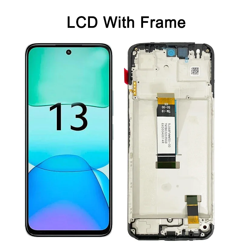 6.79\'\' Display Screen for Xiaomi Redmi 13 Lcd Display Touch Screen Digitizer Part with Frame For Redmi 13 Replacement