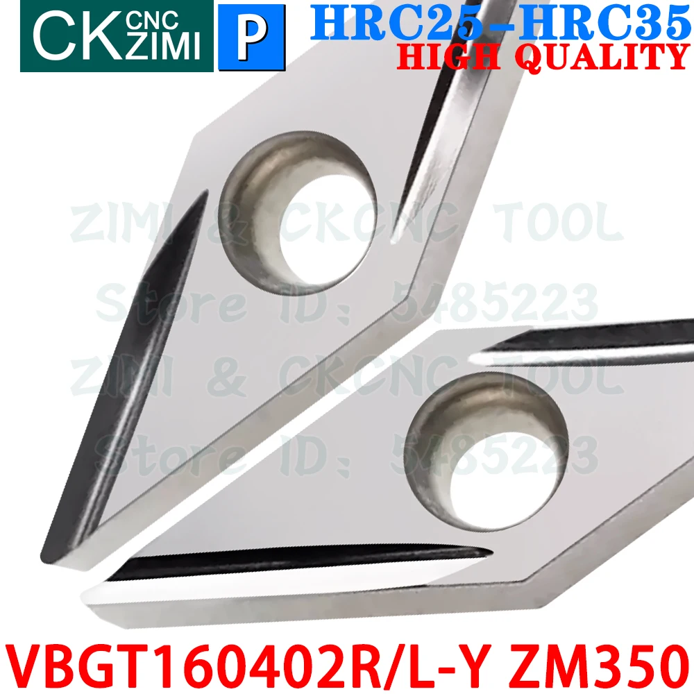 VBGT160402R-Y ZM350 VBGT160402L-Y ZM350 Металлокерамические вставки Инструменты для наружных токарных пластин VBGT 1103 VBGT1103 R-Y L-Y ЧПУ отделка токарный станок по металлу Режущие инструменты Для стали
