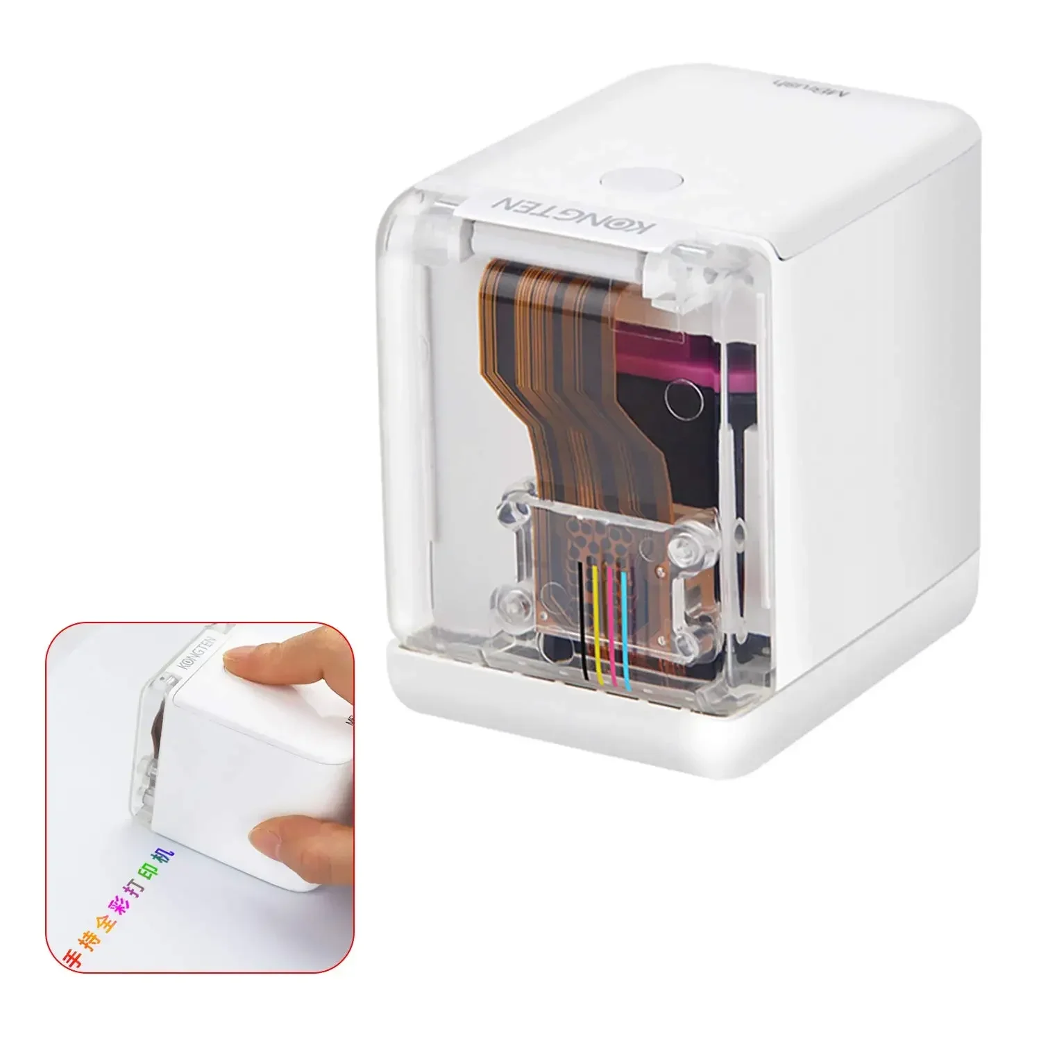 

GlowMart Mbrush Handheld Printer Portable Mini Impresora Portatil Printer Tattoo Logo Mobile Wireless Printer 1200dpi