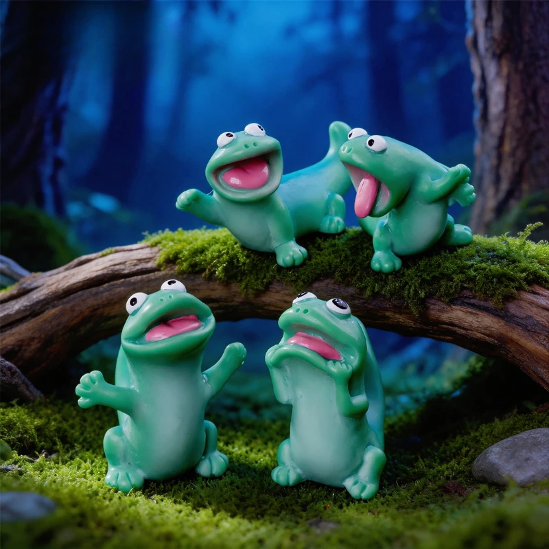Green Lizard Tom Desktop Ornament Model Toy Cartoon Animation Movie Character Image Doll Desktop Craft Mini Small Ornament Gifts