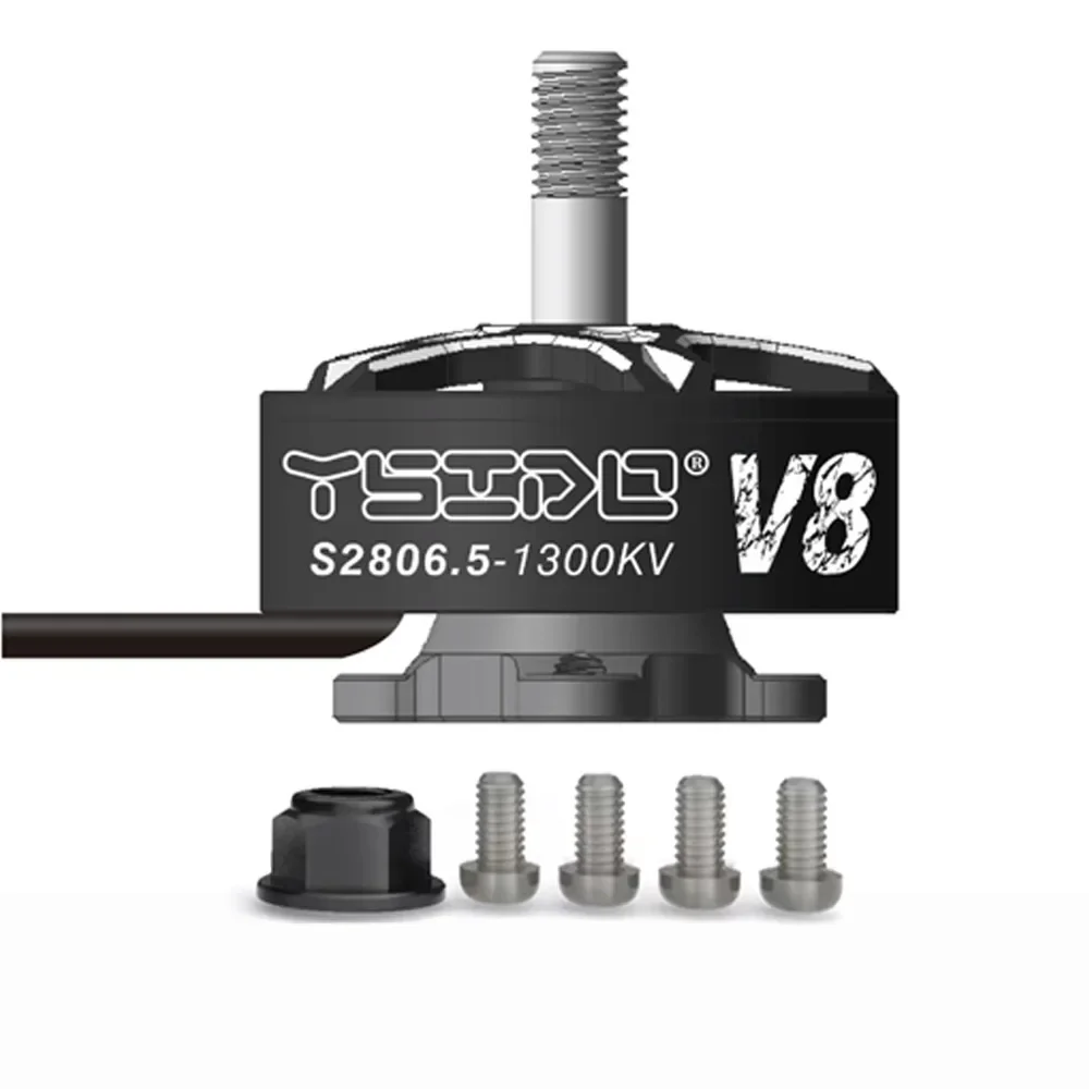 2806.5 V8 فرش السيارات 1300KV ل 6/7/8 بوصة FPV سباق طويلة المدى حرة الطائرة بدون طيار كوادكوبتر مولتيكوبتر RC نموذج الملحقات