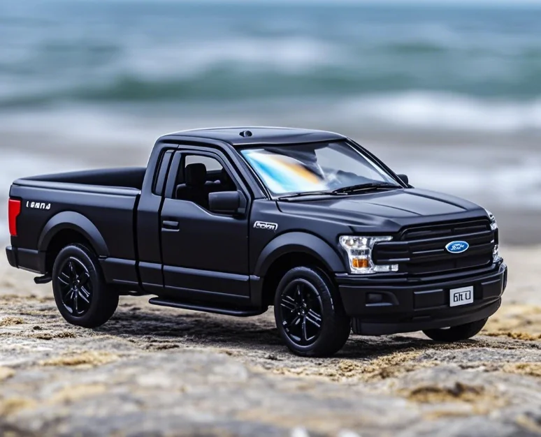1:36 Ford F-150 Raptor Pickup with Drive Pull Back Models Simulation Metal Diecasts Vehicles Toys Collection Gift F232