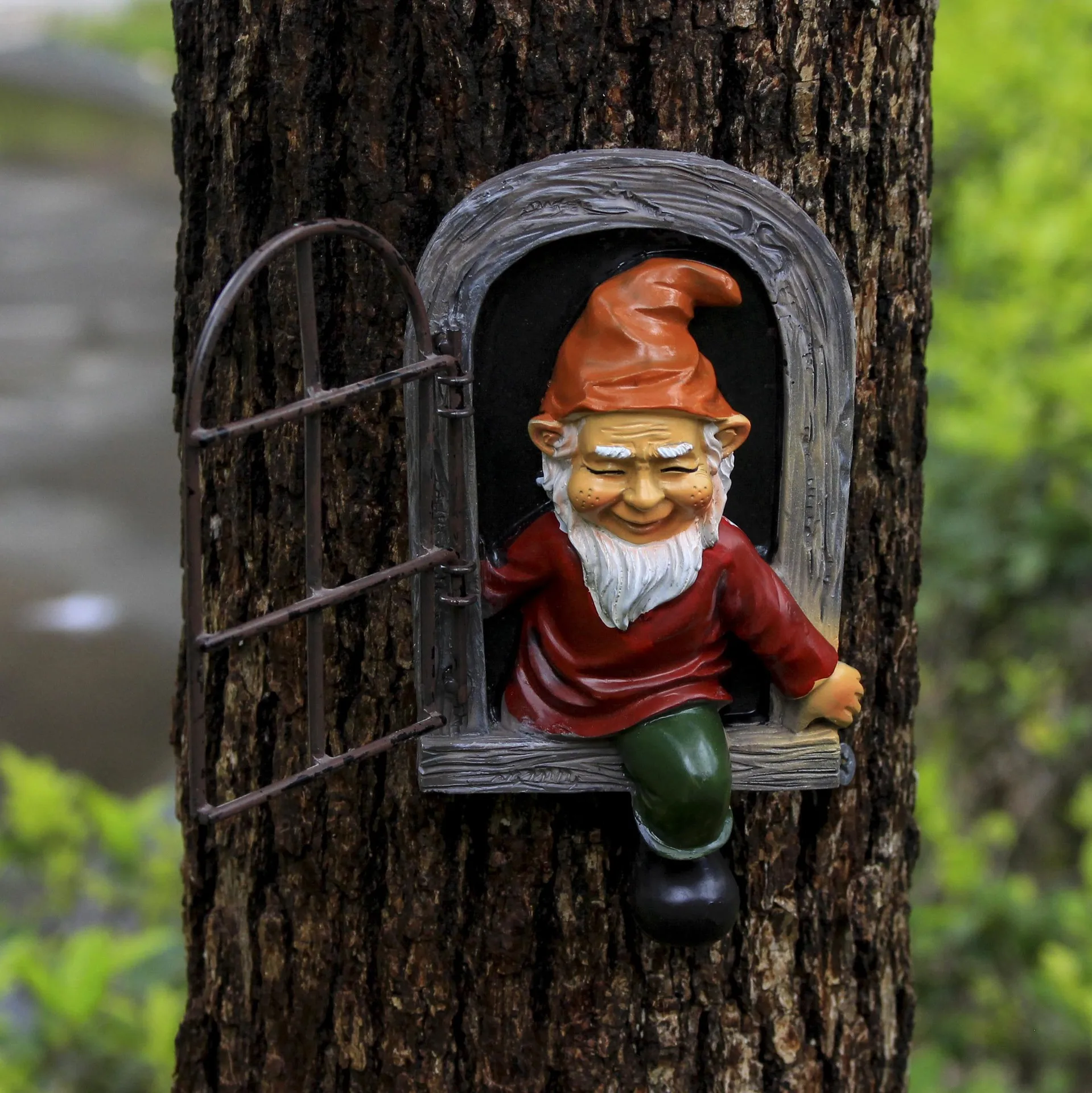 Garden Ornament Gnome Resin Handicraft Garden Ornament, Statue Decoration Outdoor Handicraft Ornament Christmas Decoration