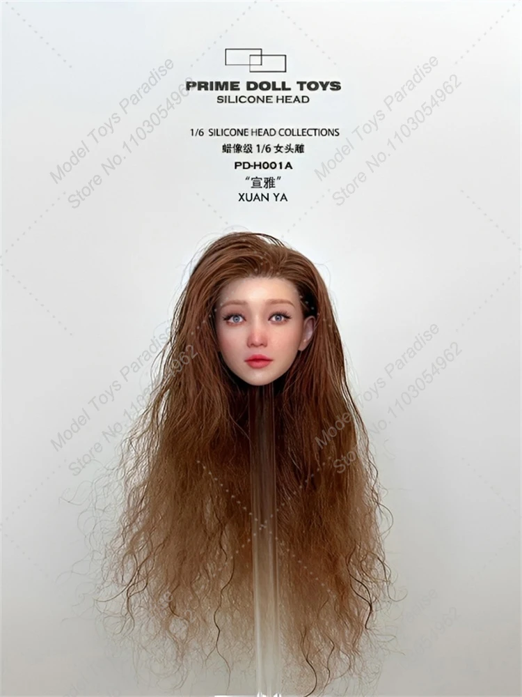 PDTOYS PD-H001 1/6 Women Soldier Head Sculpt Xuanya Hair Transplant Wax Level Head Carving Fit 12'' Action Figure Body