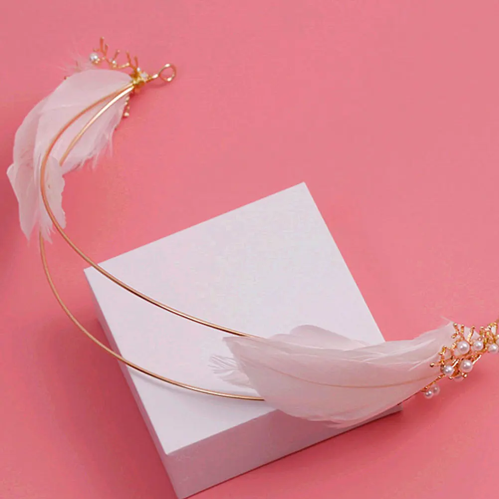 

Artificial Headband Headpiece Headpiece Women Wedding Bride Hair Clasp Party Jewelry Durable Chic Design