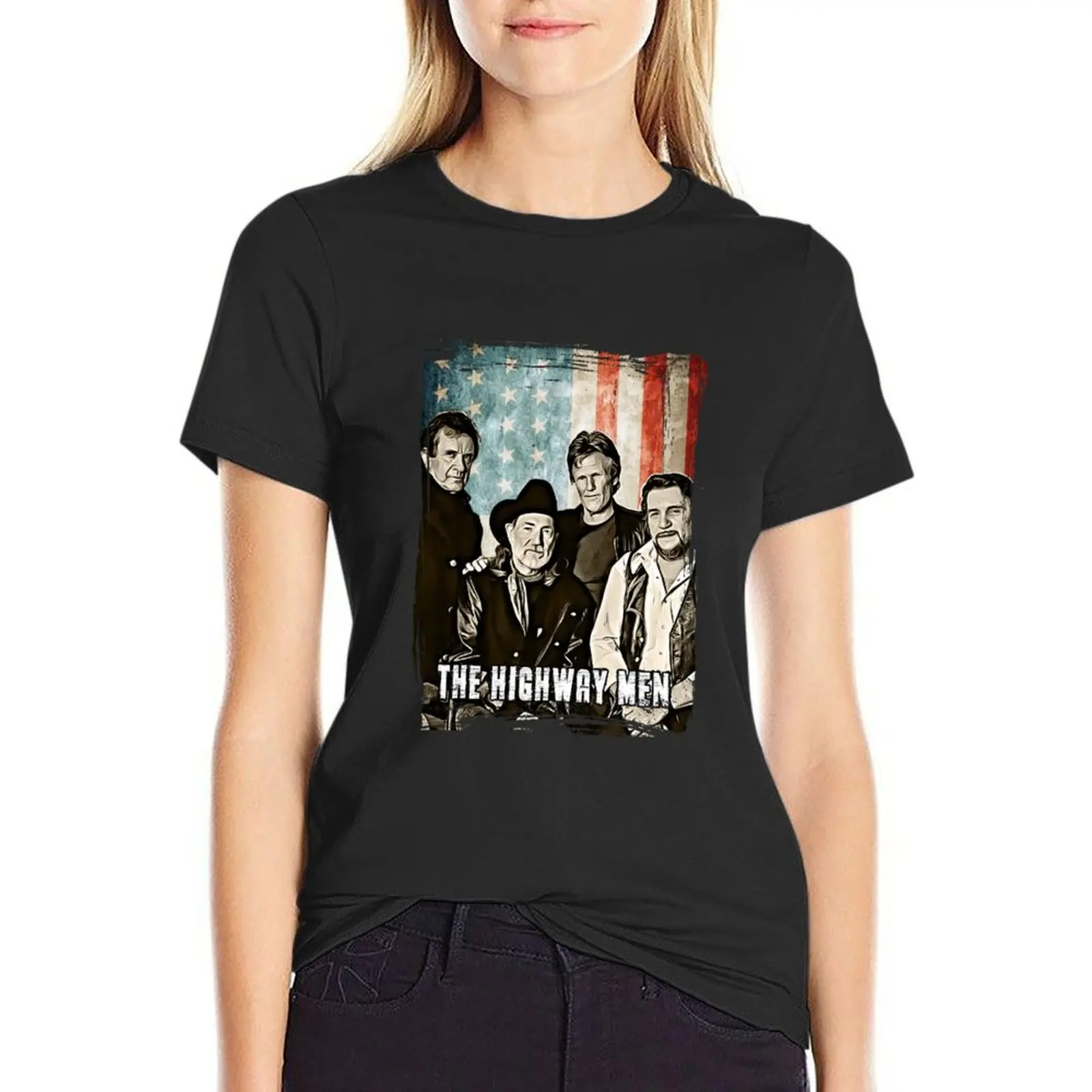 

Flag The highwaymen band 35 years anniversary gift for fans and lovers Essential T-Shirt tops fashion woman blouse 2025