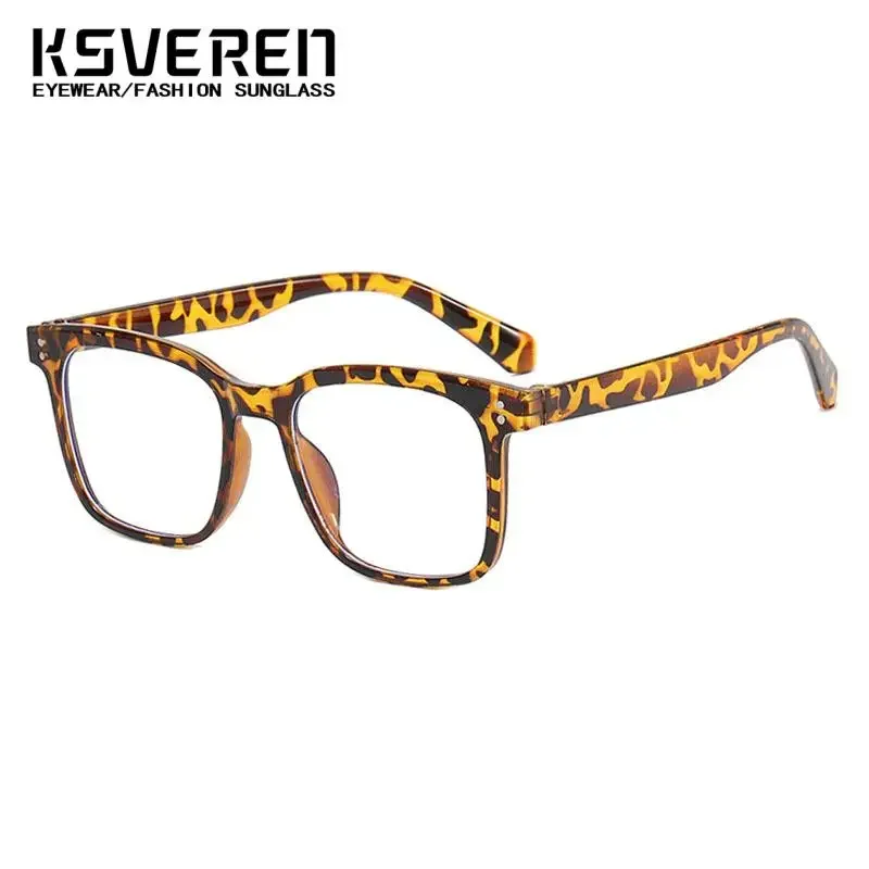 패션 스퀘어 블루 라이트 차단 독서 안경 대형 프레임 노안 독자 광학 처방 안경 프레임 여성용