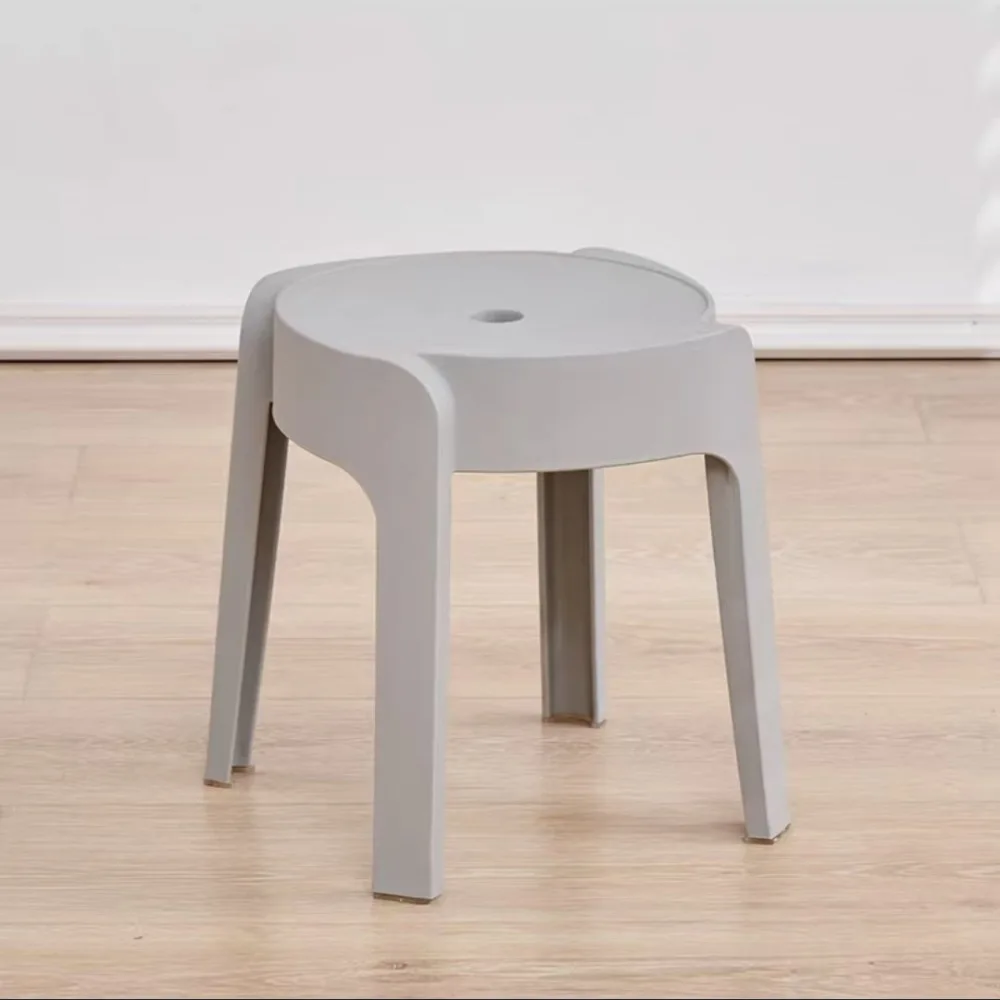 stackable-plastic-stool-thickened-round-chair-modern-home-furniture-minimalist-design-portable-compact-utility-bench