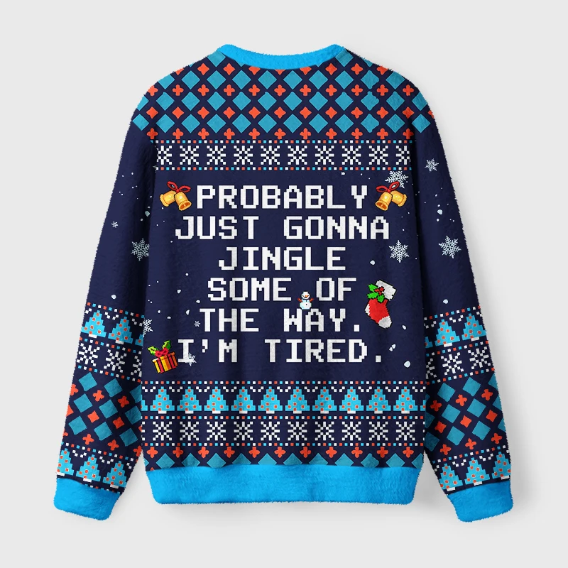 Fun Meme Christmas Ugly Sweater for Children, Adult 3D Quick Drying Loose Retro Christmas Hoodie, Festive Atmosphere Dressing