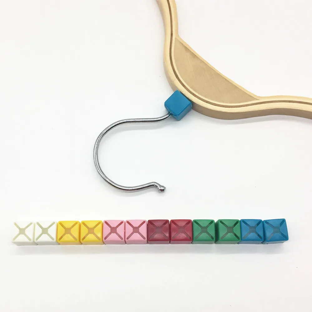 

Sale Snap-On 100 PCS/Bag Plastic Size Markers for Clothing Hanger Tags Cube for Clothes Hanger Accessories