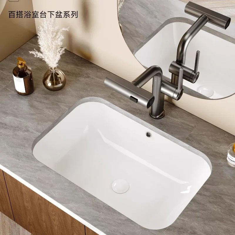

Ceramic basin Toilet table Embedded wash basin Undercounter laundry
