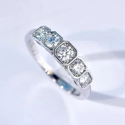 CAOSHI Fashion Silver Color Finger Ring Lady Engagement Ceremony Jewelry Trendy Wedding Band Brilliant Zirconia Accessories Gift