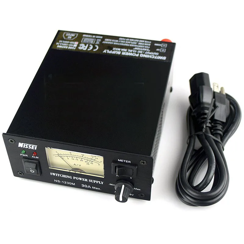 

Original Nissei NS-1230M Radio Communication Switching Power Supply 30A 4V-16V Adjustable Short Wave Base Station Power NS1230M