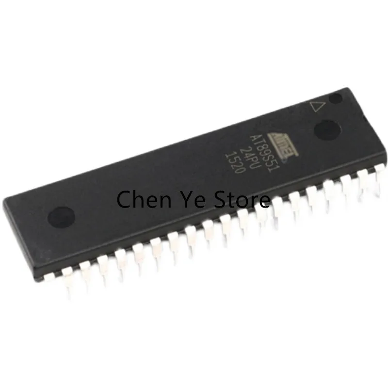 5PCS NEW  IC Chips AT89S51 AT89S51-24PU Atmel Microcontroller DIP-40 Original Integrated Circuit