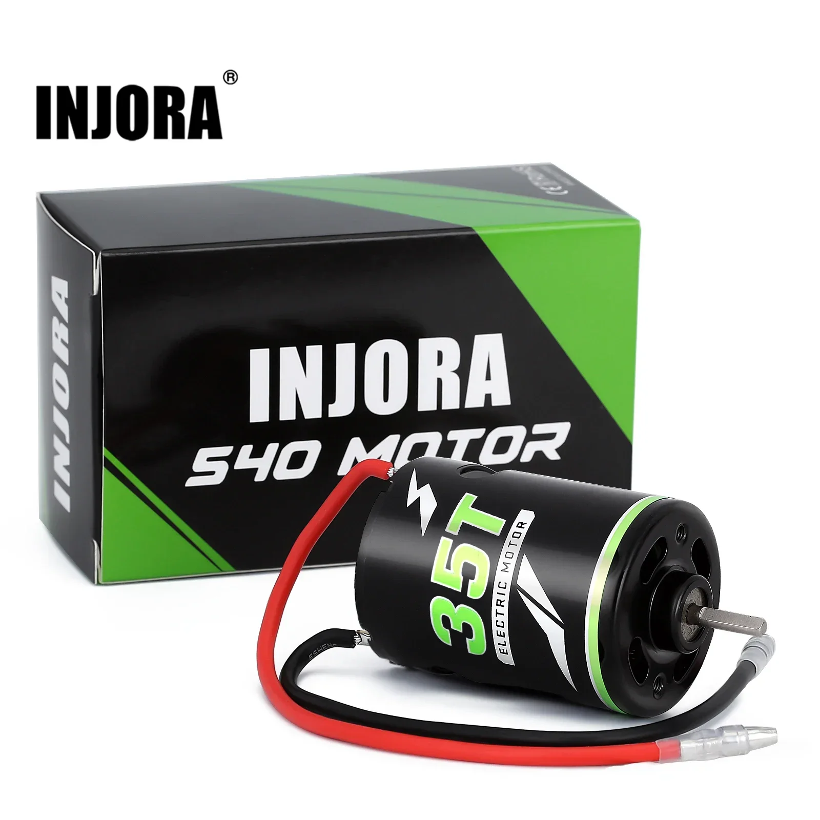 INJORA 20T 35T 540 Brushed Motor Waterproof for 1:10 RC Crawler Axial SCX10 AXI03007 90046 TRX4 Car Boat Parts