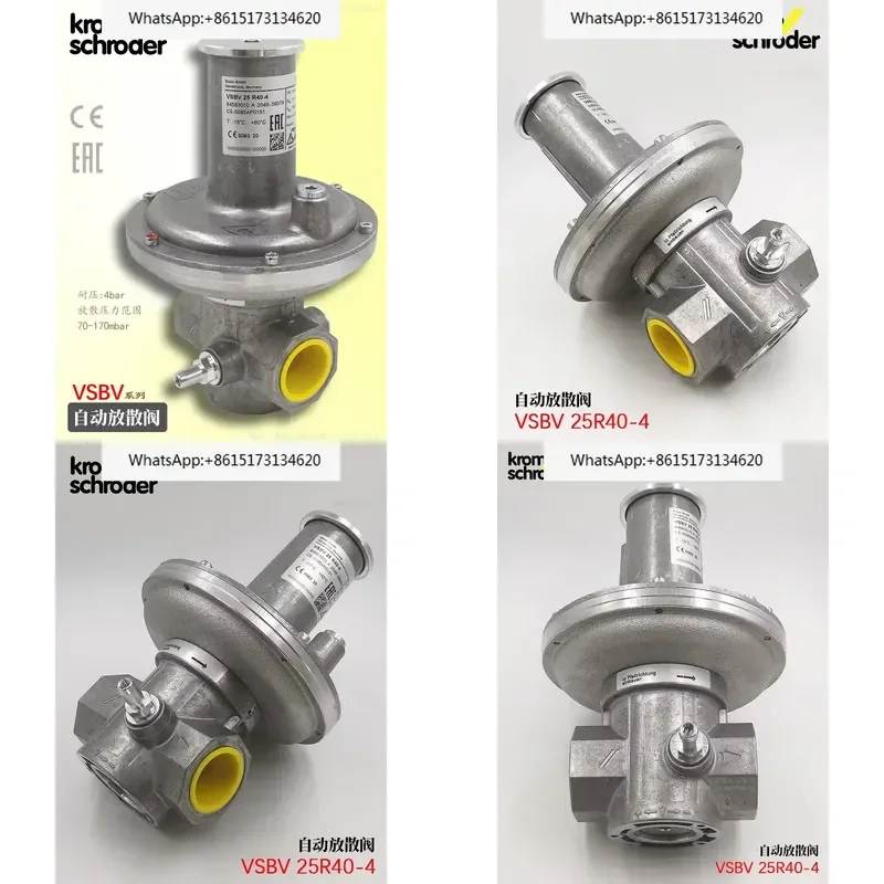 Automatic Release Valve VSBV25R40-4 Overpressure Relief Self Operated Evacuation Valve with Adjustable Pressure