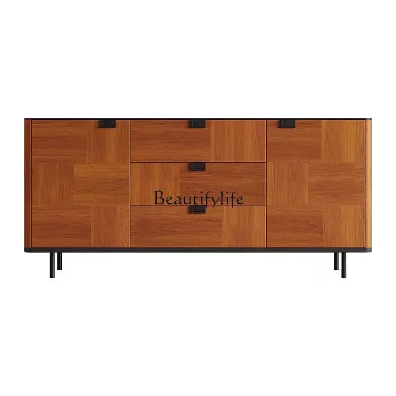 

ls 42Teak medieval solid wood dining side cabinet decorative cabinet