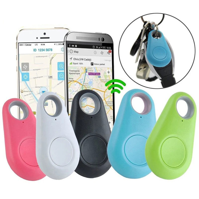 Mini Fashion Smart Dog Pets Bluetooth 4.0 GPS Tracker Anti-lost Alarm Tag Wireless Child Bag Wallet Key Finder Locator