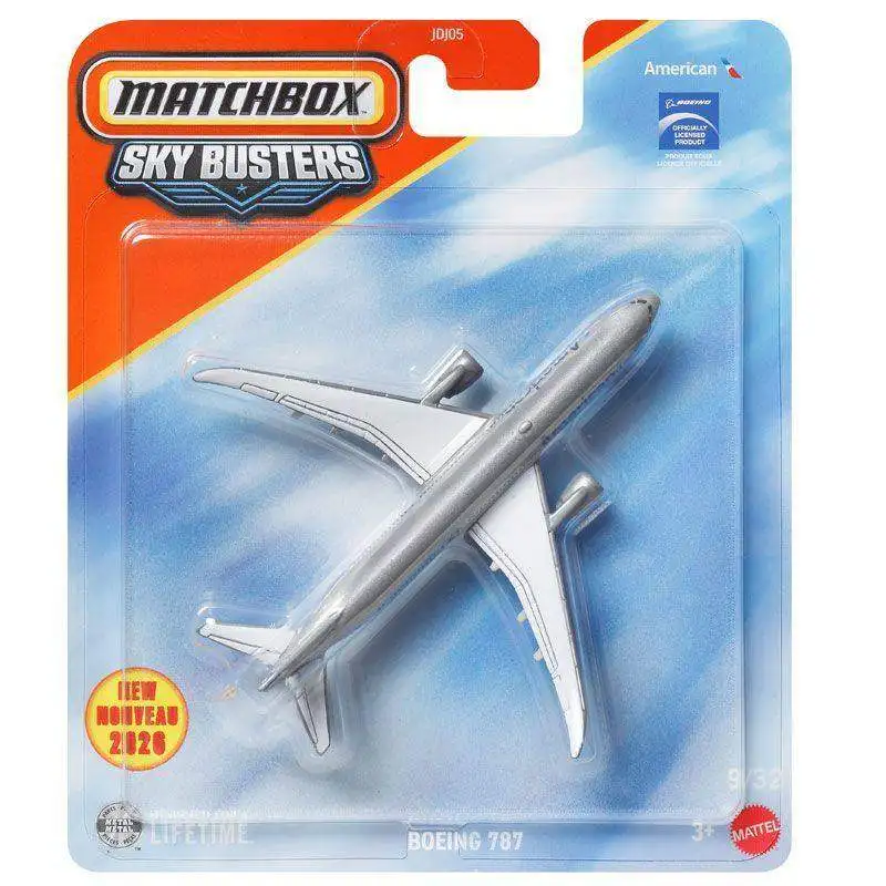 Auténtico Avión de Juguete Matchbox Sky Buster Boeing 747 P-38 Lightning Twin Boom Sea Arrow Jet Hypersonique, Modelo de Vehículo para Niños, Regalo