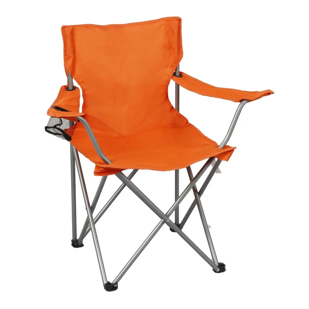 2 Pack Folding Camp Chairs with Cup Holder Portable Quad Frame Durable Outdoor Seating Tailgating Camping Sports Events image 6