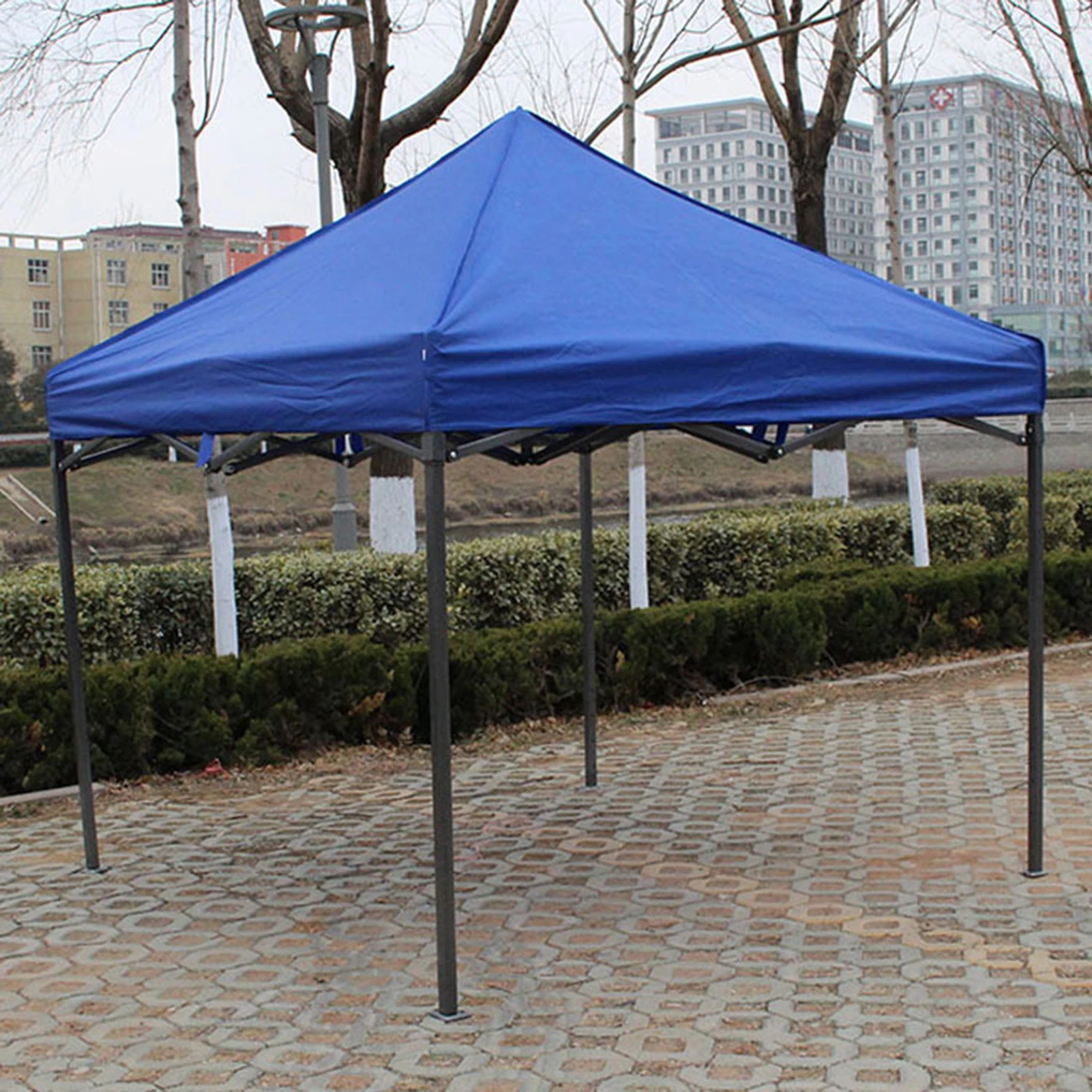 2x2m Outdoor Rain Shelter Waterproof Oxford Cloth Garden Yard Camping Snow Rain Sun Proof Roof Portable Ultralight Sunshade Tent