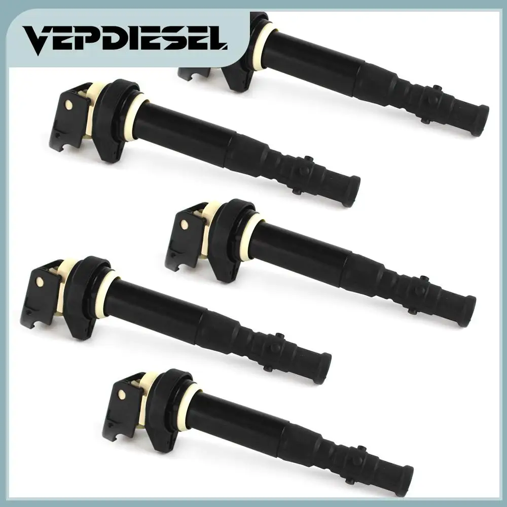 

VEPDIESEL 5PCS Ignition Coils UF572 12137835108 12137841556 For 2006-2010 BMW M5 M6 5.0L V10 E60 E63 E64 5.0L Car Parts