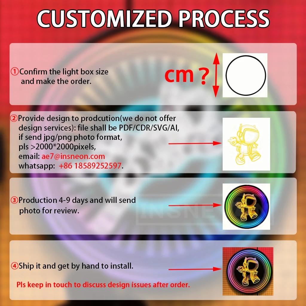 Custom3D إنفينيتي مرآة صندوق إضاءة أكريليك علامة المنزل علامة النيون صندوق شعار لافتات في الهواء الطلق مشرق المعادن الإعلان تصميم شخصي #6
