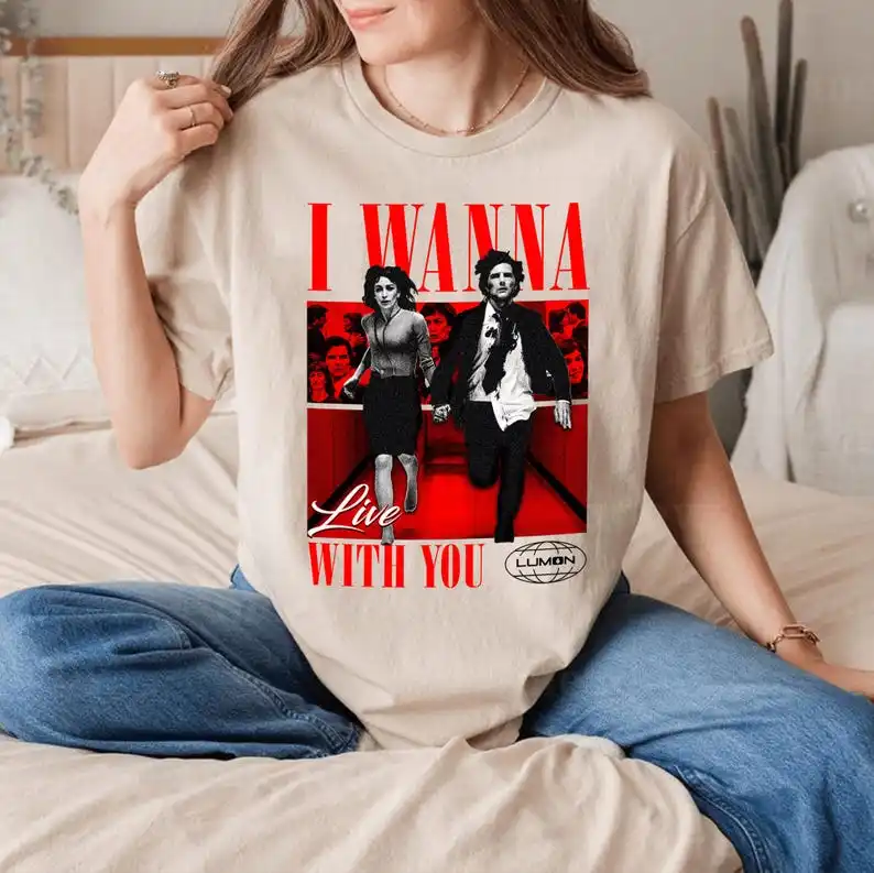 نهائي موسم القطع: تي شيرت Mark S & Helly R's Escape، تي شيرت برسومات Retro Severance TV Show، قميص Lumon Industries Fan #1