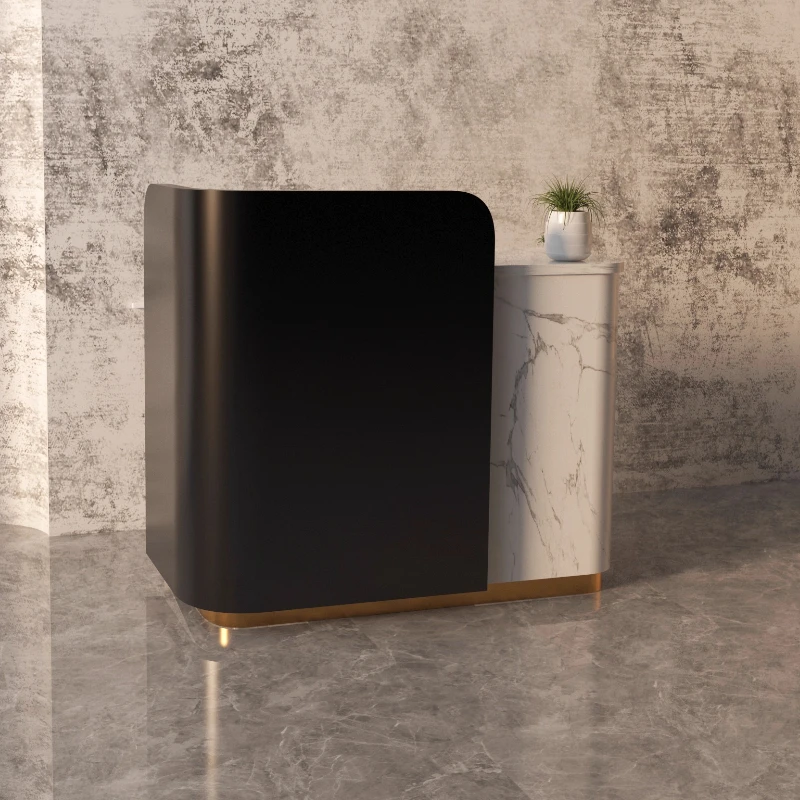 أدراج مكاتب الاستقبال عالية الجودة عرض خدمة الترويج مكاتب الاستقبال تصميم صالون التجميل أثاث Escrivaninha #3