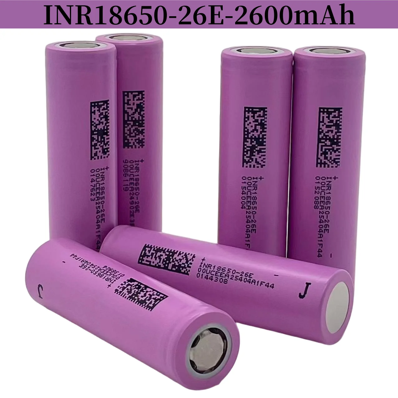 3.7V 2600mAh INR18650-26E Rechargeable Lithium Battery, Lightweight & Versatile for Multiple Devices