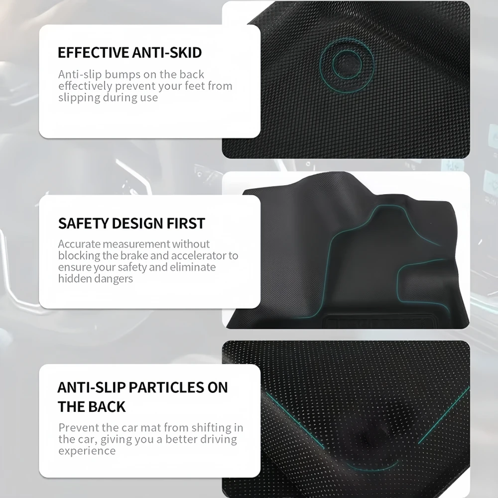 Für BYD Sealion 6 Seal U Song Plus RHD 2024 2025 2026 TPE-Fußmatten & Kofferraummatte Allwetter-Kofferraumeinlagen Rückenlehnenmatten TPE – Detail 4