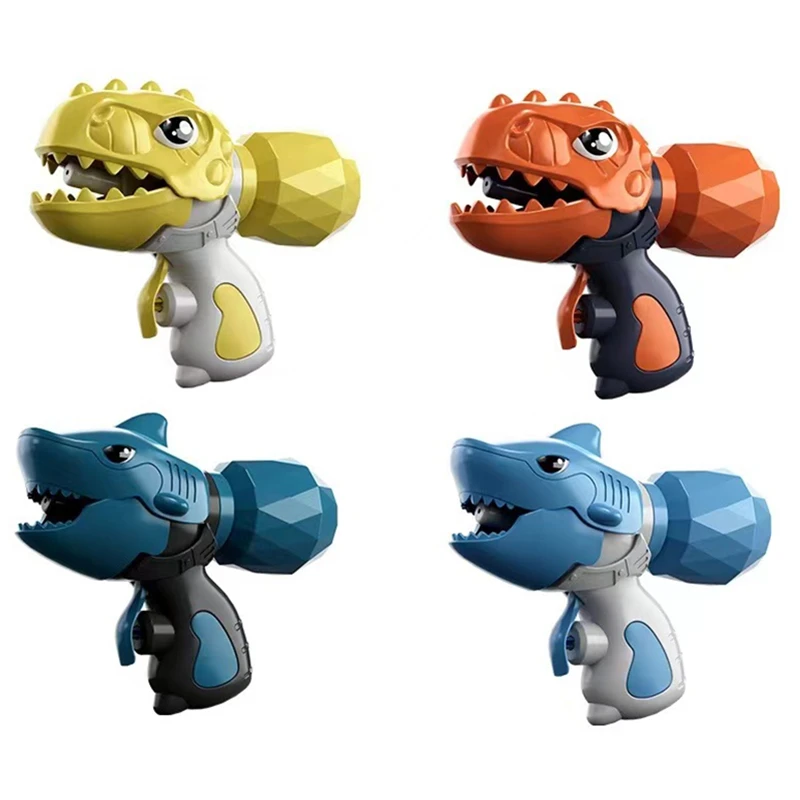 New Cute Dinosaur Shark Pushing Beach Outdoor Water Gun Children\'s Game Toy Water Gun Boys And Girls Water Toy Mini Water Gun