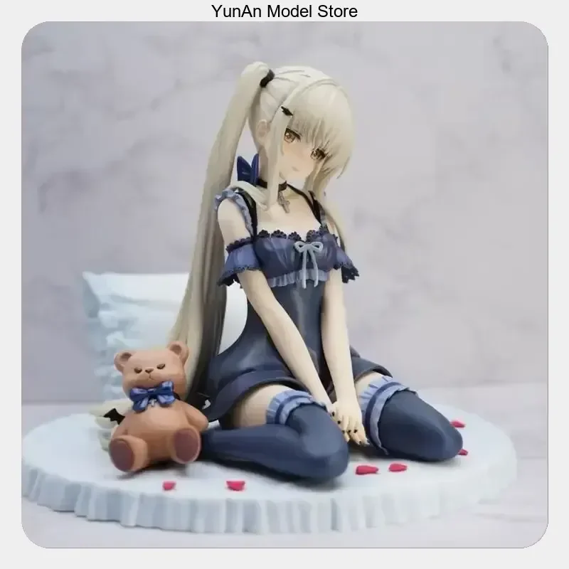 

Anime PVC Figure Statue Desktop Decoration Gift 15cm Otonari no Tenshi Shiina Mahiru Pajama Sitting Pose