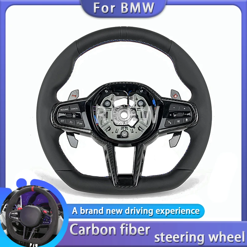 Automotive carbon fiber steering wheel for BMW 3 4 Series G20 G21 G80 G81 G22 G23 G26 Car modification interior accessories