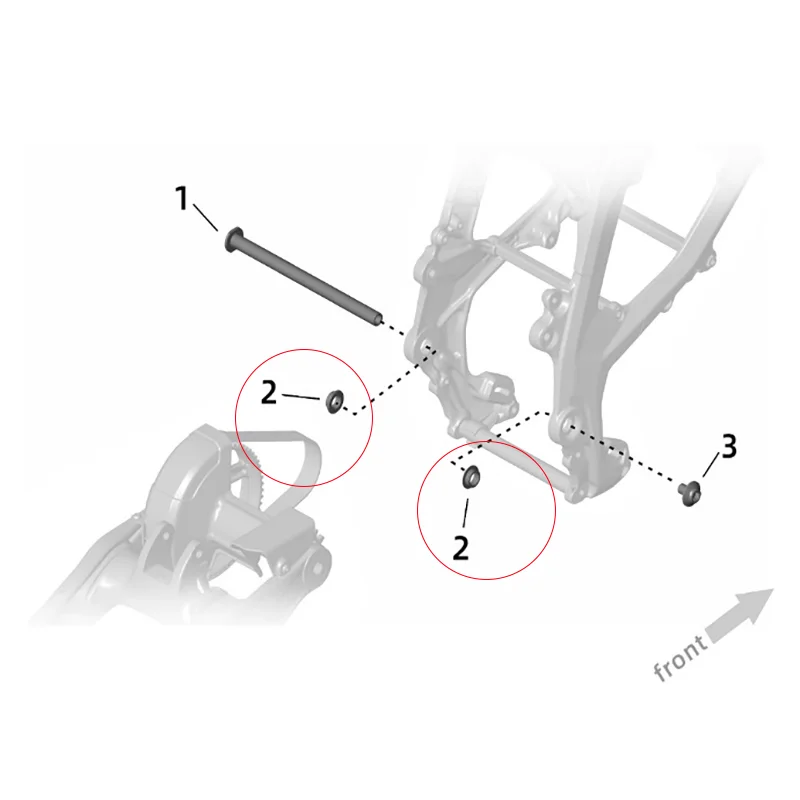 SURRON Ultra bee OEM Original Rear Swingarm and Frame Attachment Bushings Reinforcement Parts Frame Bushes