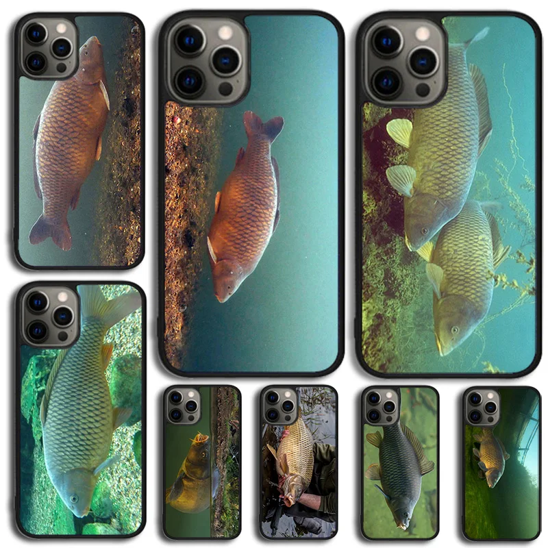 CARP FISH FISHING Phone Case For iPhone 16 15 14 13 12 Mini 11 Pro Max Plus X XS Max XR Cover Shell coque