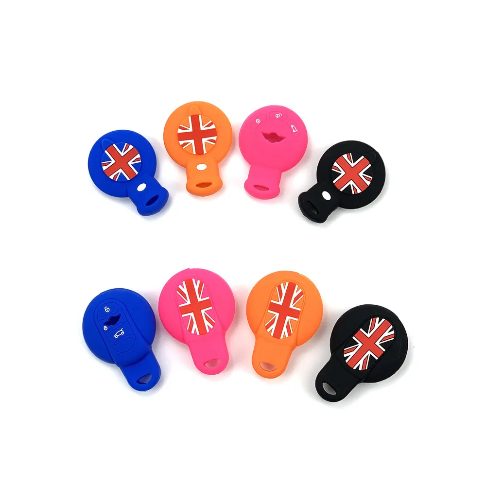 Silicone Car Key Cover Case For Mini One Cooper R50 R52 R53 R55 R56 R57 R58 R60 R61 PACEMAN COUNTRYMAN CLUBMAN COUPE ROADSTER