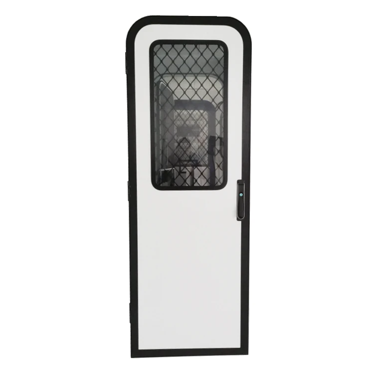 2025 Aluminum Alloy Australian Style RV Trailer caravan Door with Three-point Linkage Lock & E-mark Acrylic Window Custom Sizes