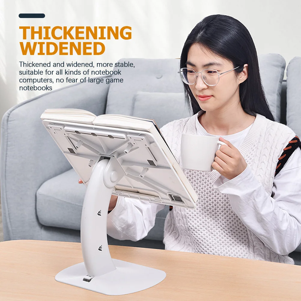 

Laptop Stand Thickened Widened Anti-Slip Ergonomic Design For Desk Multipurpose Notebook Holder Laptop Riser Computer