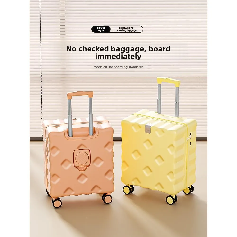 

Lightweight Travel Suitcase Children Can Sit on Lage with Pull Rod Boarding Password Lo 8 Inch 20 Inch Suitcase