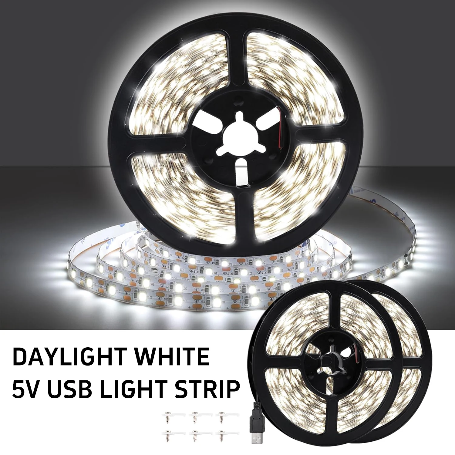 

1/2/3/4/5/6 Pack, 2.5m/8.2ft Flexible USB Led Light Strips for Gift Bedroom DIY Wedding Party Christmas