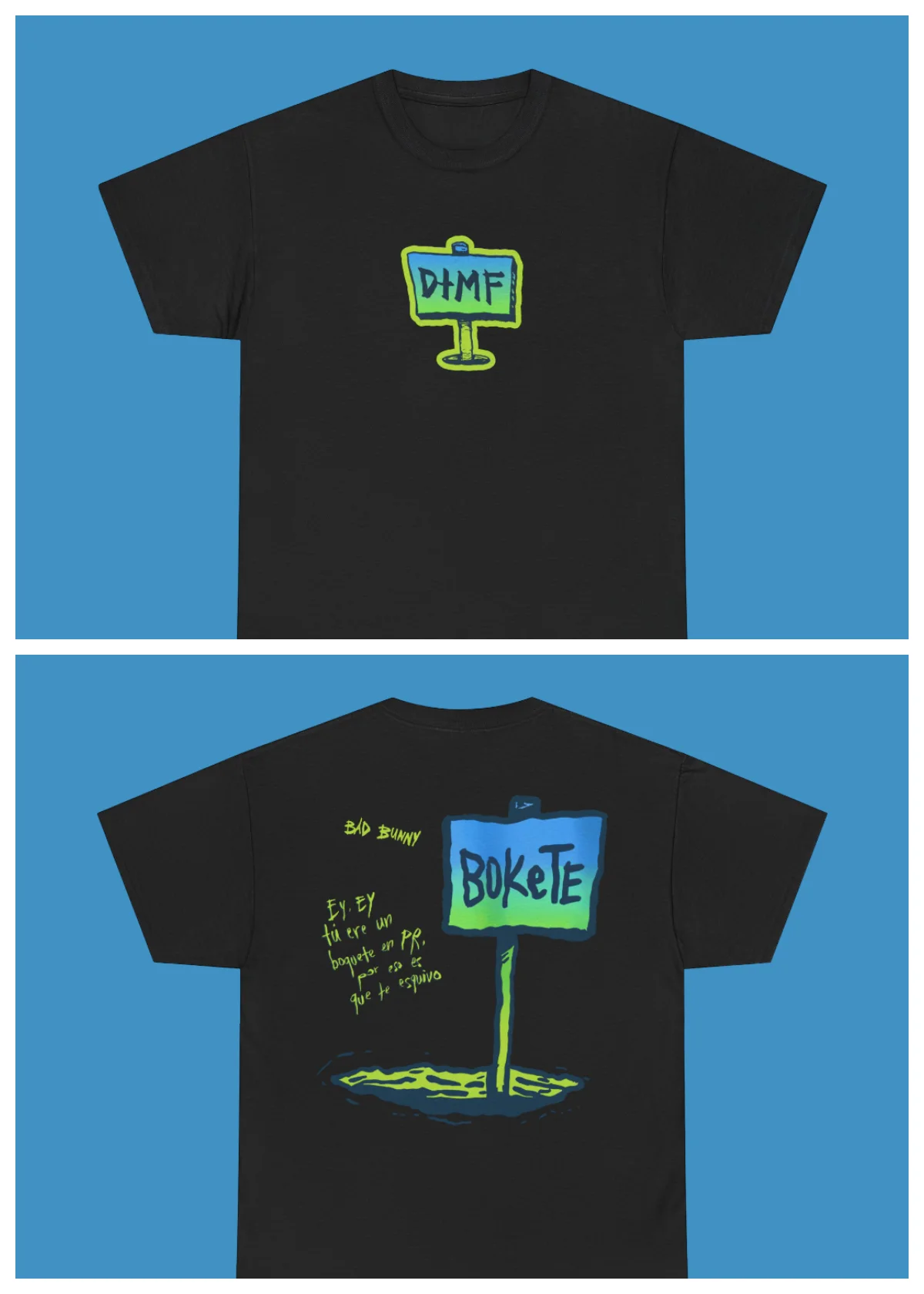 

Футболка унисекс из 100% хлопка с принтом Bad Bunny DTMF 2026 World Tour, летняя модная повседневная модель с коротким рукавом