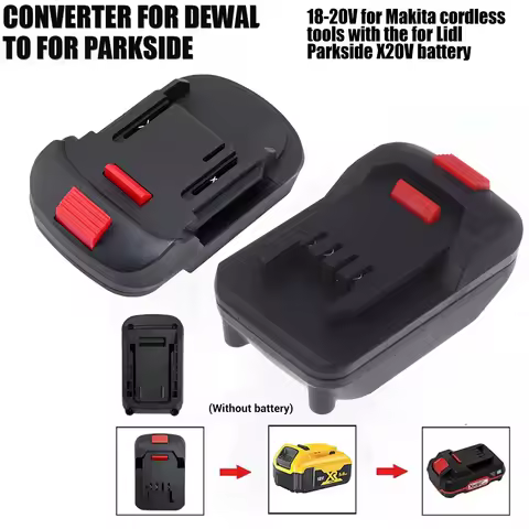 Battery Adapter Converter for DeWalt 18V Lithium Battery to for Lidl Parkside X20V Li-Ion Power Tool Accessories(NO Battery )
