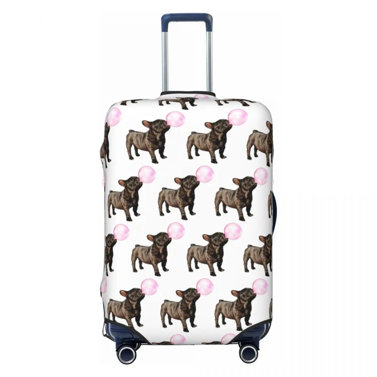 

French Bulldog Print Luggage Protective Dust Covers Elastic Waterproof 18-32inch Suitcase Cover Travel Accessories