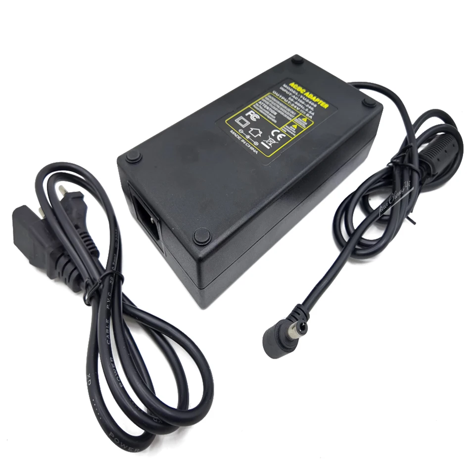 24V 8A 192W電源アダプター DC24V → 85-265VAC変圧器 LEDドライバー UK AU US EUプラグコンバーター CCTV LEDランプ用