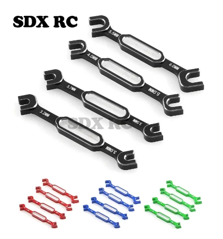 

4Pcs Wrench 3/3.2/3.5/3.7/4/5/5.5/6mm Turnbuckle Nut Ball End Joint Remover Universal Tool For RC Car Drone Boat