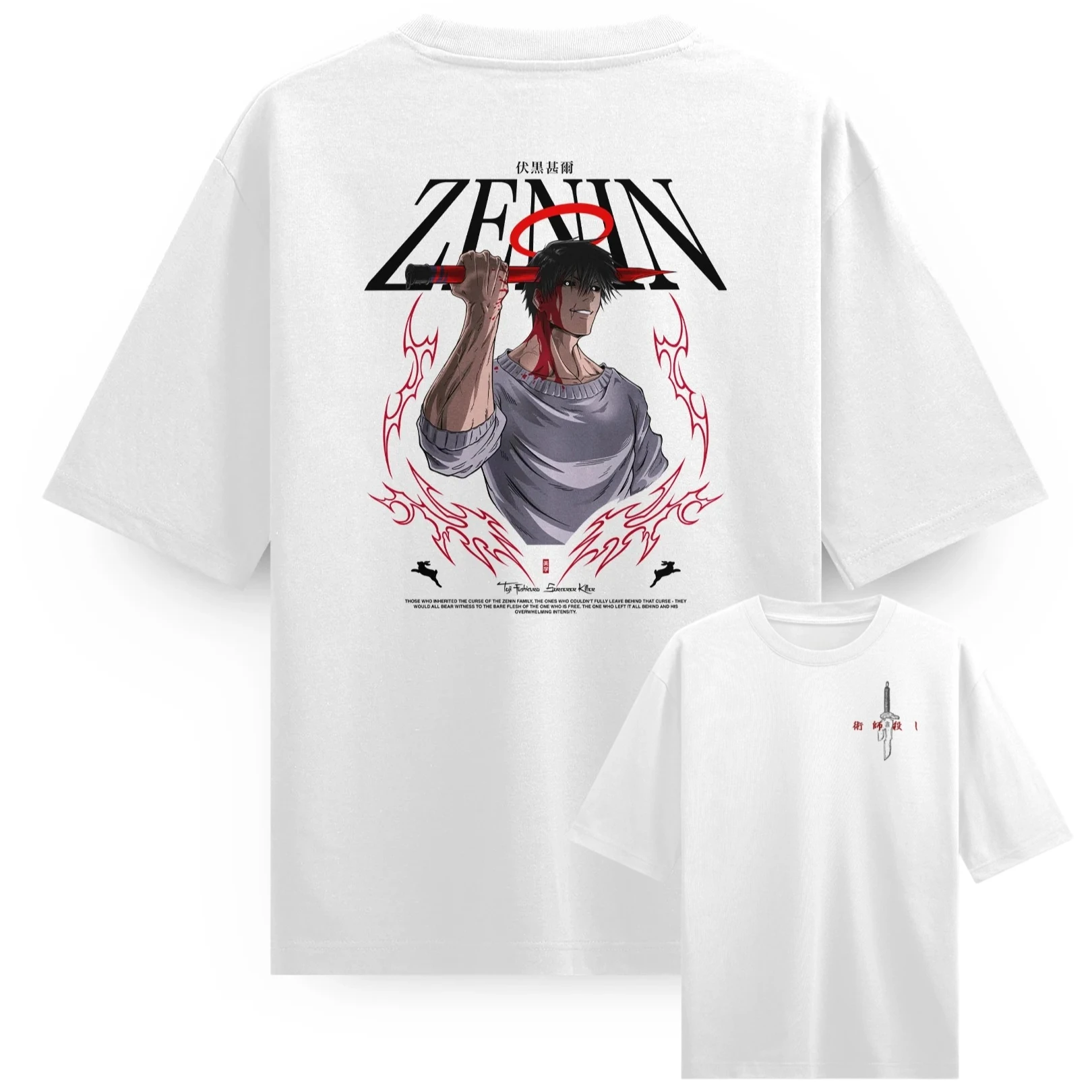 

Toji UNDEAD anime Jujutsu Kaisen Graphic T-Shirt 100%Cotton Oversized Shirt unisex Y2k Men Short Sleeve O-Neck Selling Popular